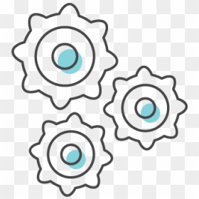 Cogs Icon - Circle, HD Png Download - cogs png
