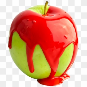 Red Paint On Apple - Apple Png Paint, Transparent Png - red paint png