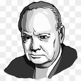 How To Draw Portraits Of Famous People Step - Winston Churchill Drawing Easy, HD Png Download - benedict cumberbatch png