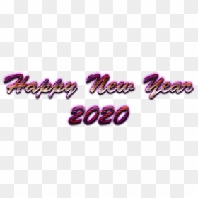 Happy New Year 2020 Png Transparent Image - Png Transparent 2020 Png Purple, Png Download - happy new year png transparent
