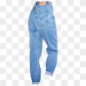 Png- Mom Jeans - Mom Jeans Png Transparent, Png Download - blue jeans png