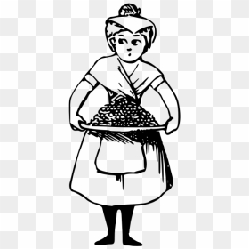 Maid And Food Plate - Cartoon, HD Png Download - food plate png