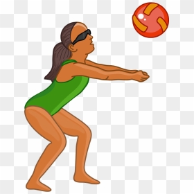Volleyball Player Clipart - Cartoon, HD Png Download - volleyball player png