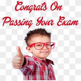 Congrats On Passing Your Exam Png Free Image Download - Kid Thumbs Up Free, Transparent Png - exam png