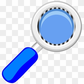 Blue Magnifying Glass Svg Clip Arts - Clip Art Magnifying Glass Blue, HD Png Download - magnifying glass clipart png