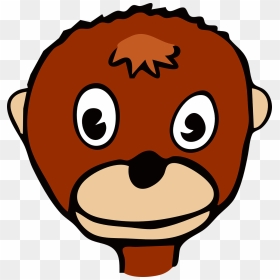 Cartoon Monkey Face Svg Clip Arts - Clip Art, HD Png Download - cartoon monkey png