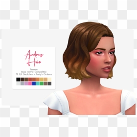 Nolan Sims Audrey Hair, HD Png Download - sims png