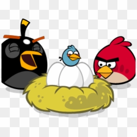 Nest Clipart Angry Bird - Angry Birds Eggs In Nest, HD Png Download - angry bird png