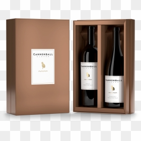 Gift Box For 2 Wine Bottles, HD Png Download - bottle of wine png