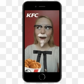 Colonel Sanders Snapchat Filter, HD Png Download - white snapchat png