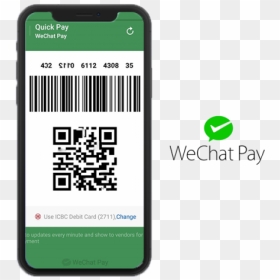 Pay With Wechat Qr Code, HD Png Download - wechat logo png