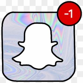 #snapchat #minus # 1 #one #1 # Holo #holographic #red, HD Png Download - white snapchat png