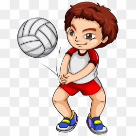 Children Pinterest Scrap - Playing Sport Clipart, HD Png Download - volleyball player png