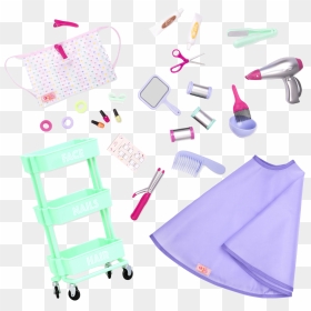Berry Nice Salon Set Purple And Green All Components - Our Generation Salon Accessories, HD Png Download - hair stylist png