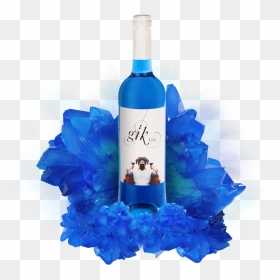 Blue Wine From Spain, HD Png Download - bottle of wine png