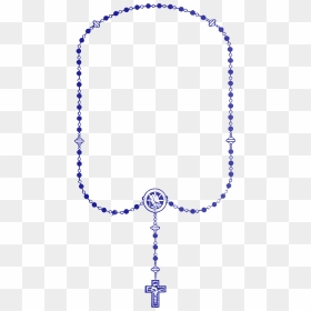 28 Collection Of Rosary Clipart Transparent - Rosary Png Blue, Png Download - beads png