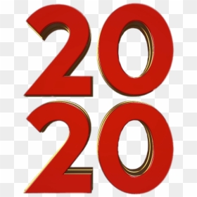 Happy New Year 2020 Two Rows - 3d 2020, HD Png Download - happy new year png transparent