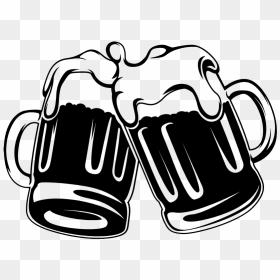 Cheers Clipart Beer Mug - Clinking Beer Mugs Cheers Clipart, HD Png Download - beer mug clip art png