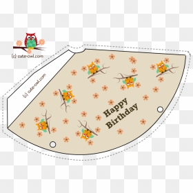 Birthday Party Hat Featuring Cute Orange Owl - Birthday Hat Free Printable, HD Png Download - happy birthday hat png