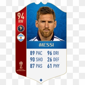 Messi Fifa Card 2019, HD Png Download - world cup 2018 png