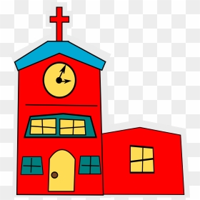 Transparent Church Clipart Png - Transparent Background Cartoon Church Cliparts, Png Download - church clipart png