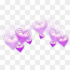 Transparent Screaming Emoji Png - Blue Heart Crown Png, Png Download - heart filter png