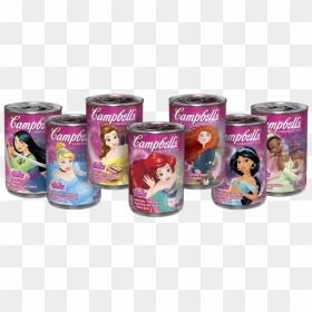 Disney Princess Cans - Shaped Pasta Campbell's Disney Princess Soup, HD Png Download - disney princesses png