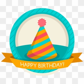 Party Birthday Hat Png - Happy Birthday Tag Png, Transparent Png - happy birthday hat png