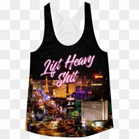 Las Vegas Skyline Women"s Racerback Tank Top - Las Vegas, HD Png Download - las vegas skyline png