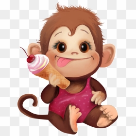 ○‿✿⁀monkeys‿✿⁀○ Funny Monkeys, Cartoon Monkey, Cartoon - Diamond Painting For Kids Monkeys, HD Png Download - cartoon monkey png