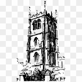 Market Clipart Church - Drawing Church Tower, HD Png Download - church clipart png