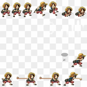 Click For Full Sized Image - One Piece Game Sprites, HD Png Download - one piece luffy png