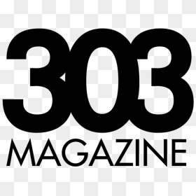 303 Magazine Logo White - 303 Magazine, HD Png Download - barber shop pole png