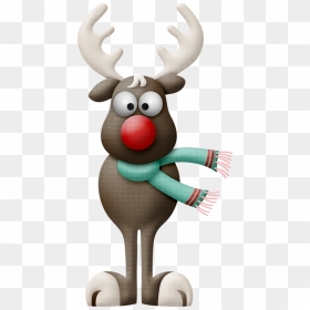 Christmas Reindeer * - Cartoon, HD Png Download - cartoon animals png