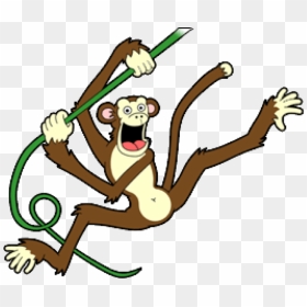 Crazy Monkey Clipart, HD Png Download - cartoon monkey png
