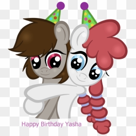 Gingerlily93, Birthday, Hat, Hug, Oc, Oc Only, Oc - Cartoon, HD Png Download - happy birthday hat png