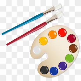 Transparent Paint Palette Png - Watercolor Paints Clipart, Png Download - paint palette png