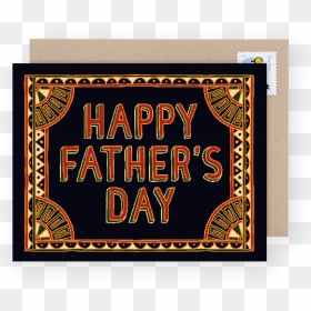 Patterned Father"s Day Card - Visual Arts, HD Png Download - happy father's day png