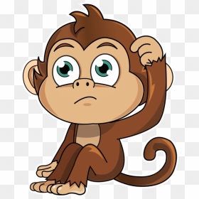 Transparent Silly Monkey Clipart - Monkey Animation Png, Png Download - cartoon monkey png