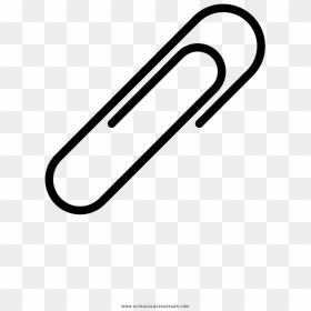 Paper Clip Coloring Page - Line Art, HD Png Download - paper clips png