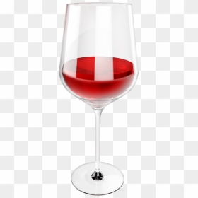Wine Glass - ציור של גביע יין, HD Png Download - red wine glass png