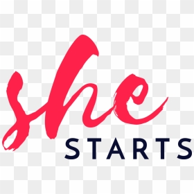 She Starts Logo Rgb-1 - Graphic Design, HD Png Download - starts png