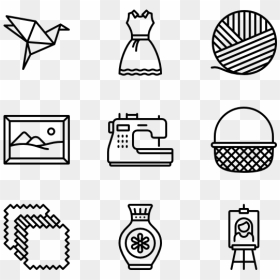 Crafts Clipart Handcraft - Hobbies Icon Png, Transparent Png - crafts png