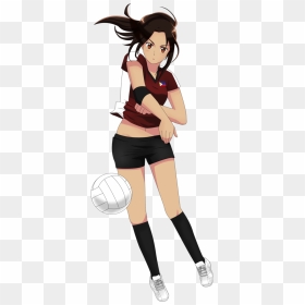 Volleyball By Exelionstar Clipart , Png Download - Female Anime Volleyball Player, Transparent Png - volleyball player png