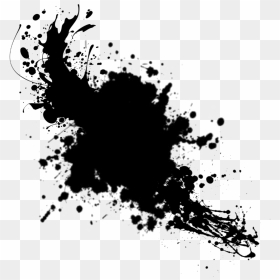 Black Paint Splatter Png, Transparent Png - black splash png