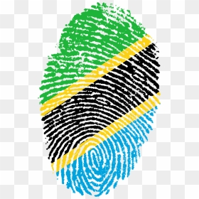 St Kitts Flag Fingerprint, HD Png Download - fingerprint transparent png