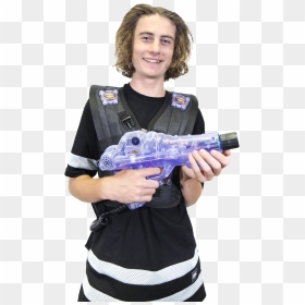 Man With A Helios Pack - Water Gun, HD Png Download - laser gun png