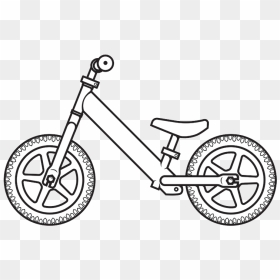 Drawn Pushbike Dirt Bike - Strider Bike Clip Art, HD Png Download - dirt bike png