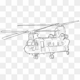 Chinook Helicopter Coloring Page, HD Png Download - military helicopter png