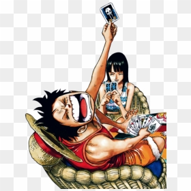Luffy & Robin From Chapter 520 Color Spread - One Piece, HD Png Download - one piece luffy png